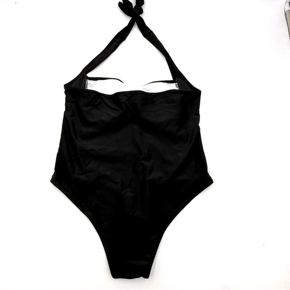 NEW Pallet Pull Black One Piece Swim Bathing Suit Size Large - Picture 4 of 9